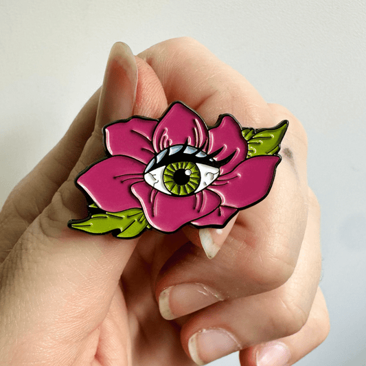 Eye - Bloom Enamel Pin - Faux Theory Design