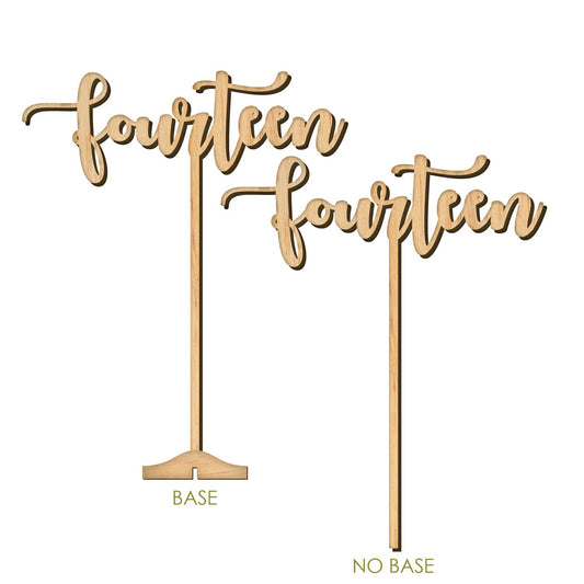 LARGE Table Numbers: Laser Cut Wood Wedding Decor