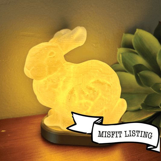 MISFIT LISTING - Bunny Lamp - Faux Theory Design