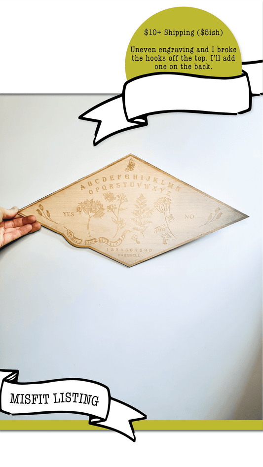 MISFIT LISTING - Floral Ouija - Faux Theory Design