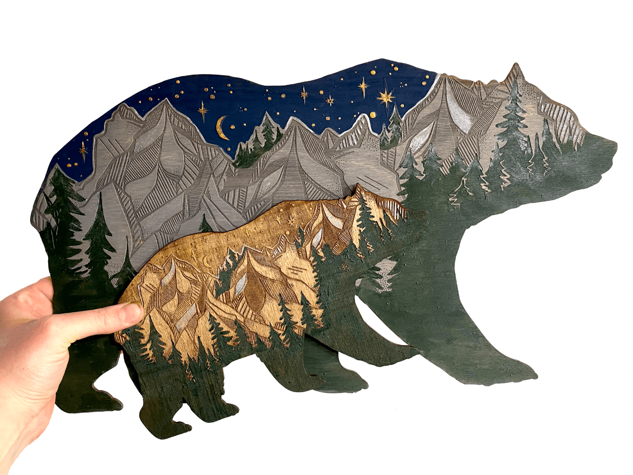 Bear Forest Painting - Faux Theory Design