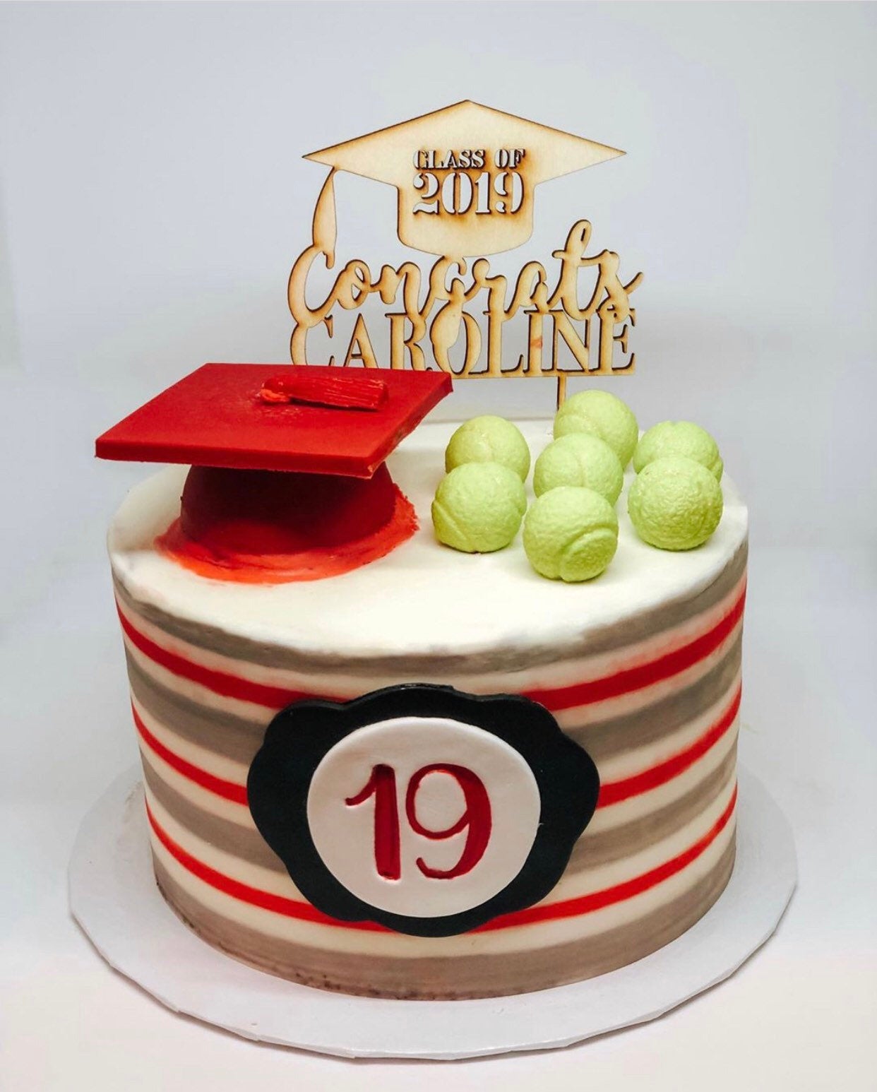 Custom Graduation Cake Topper - Faux Theory Design