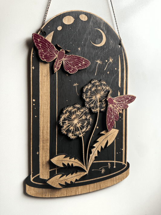 Dandelion Moth Dome, Curiosities Dome - Faux Theory Design