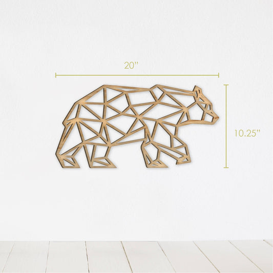 Geometric Bear Wall Art - Faux Theory Design