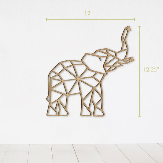 Geometric Elephant Wall Art - Faux Theory Design