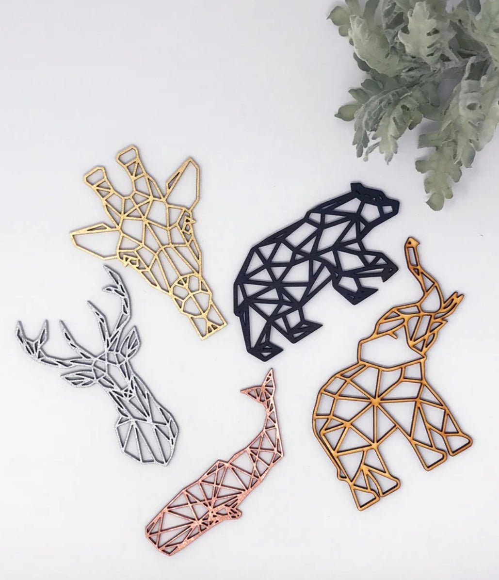 Geometric Owl Ornament - Faux Theory Design