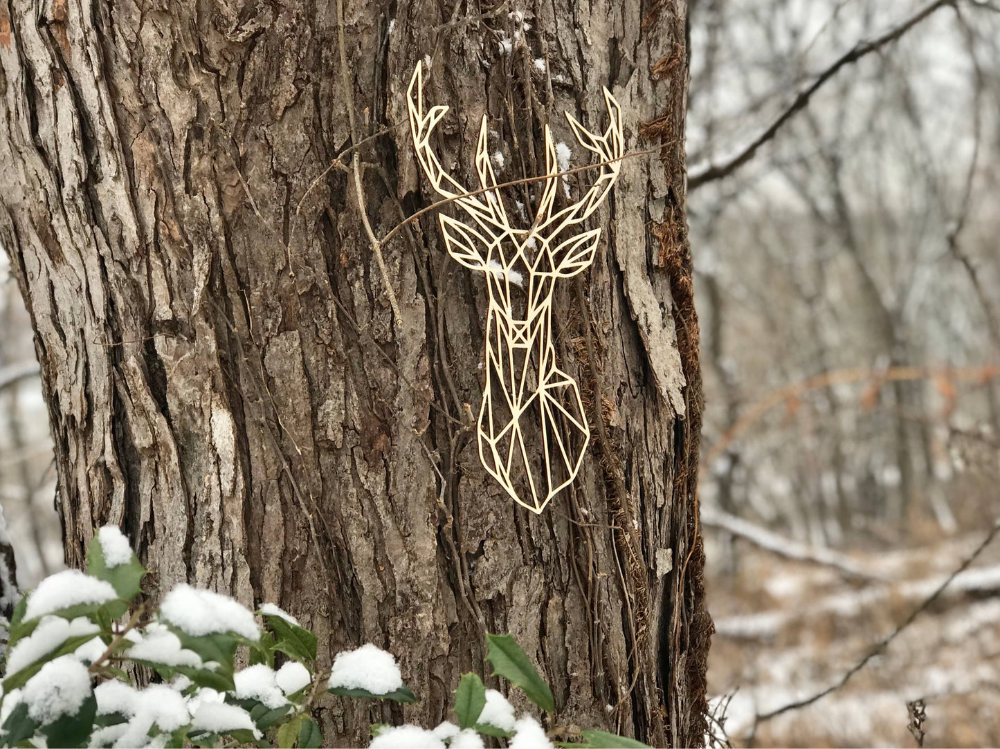 Geometric Deer Wall Art