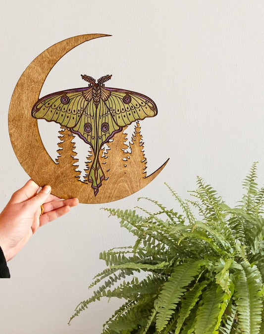 Luna Moth Wall Hanging - Faux Theory Design