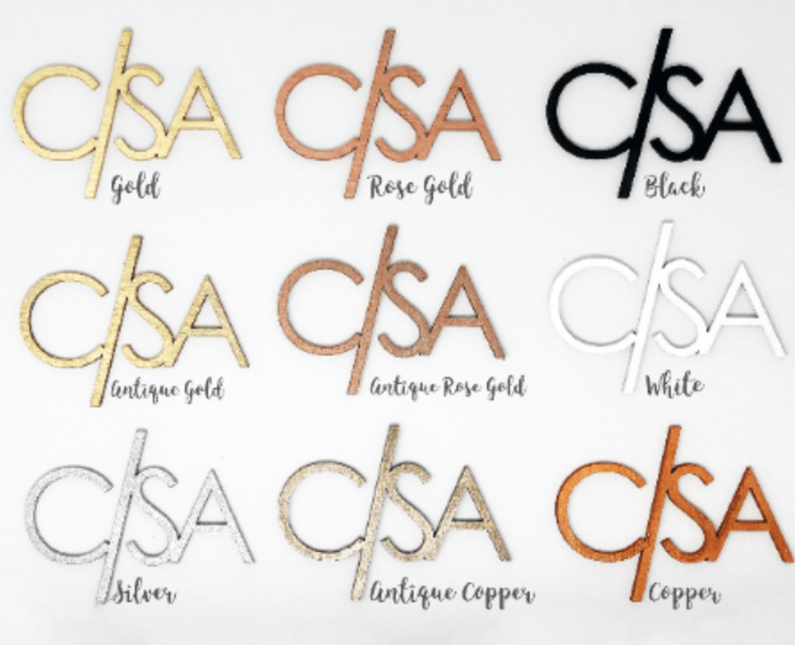 Personalized Bee Wedding Cake Topper - Faux Theory Design