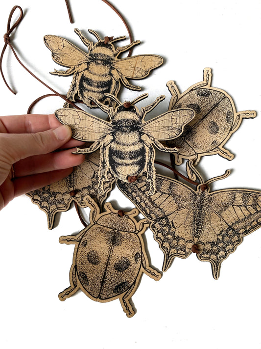 Spring Insect Garland | Bee, Butterfly, and Ladybug Garland - Faux Theory Design