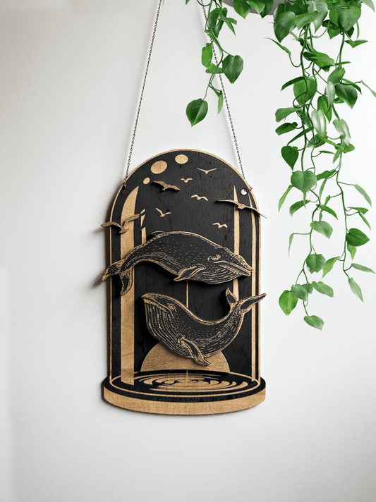 Sunset Whales Dome, Curiosities Dome - Faux Theory Design