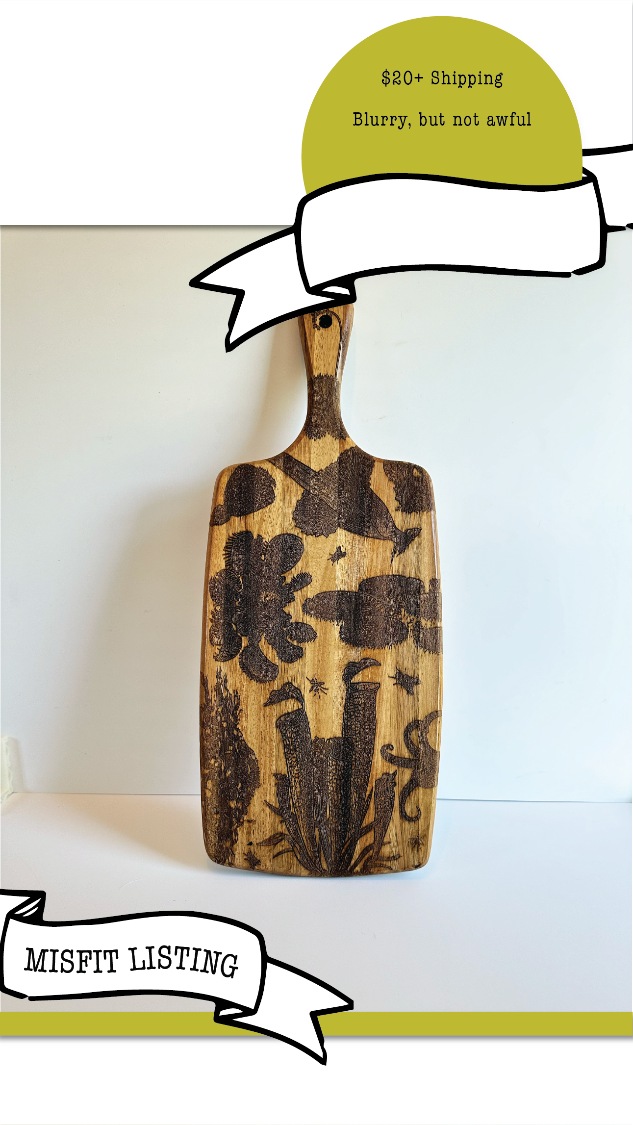 MISFIT LISTING - Carnivorous Plants Charcuterie Board