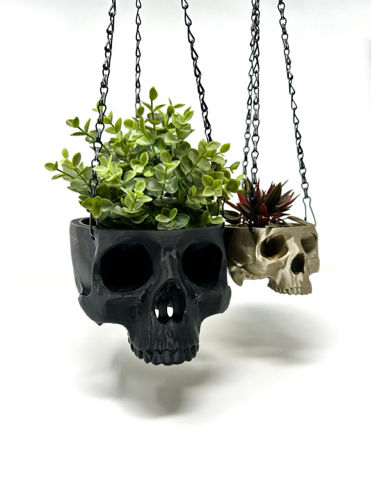 Hanging Skull Planter