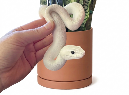 Modern Snake Pot Hanger: 3D Printed Serpent Decor for Indoor Plants