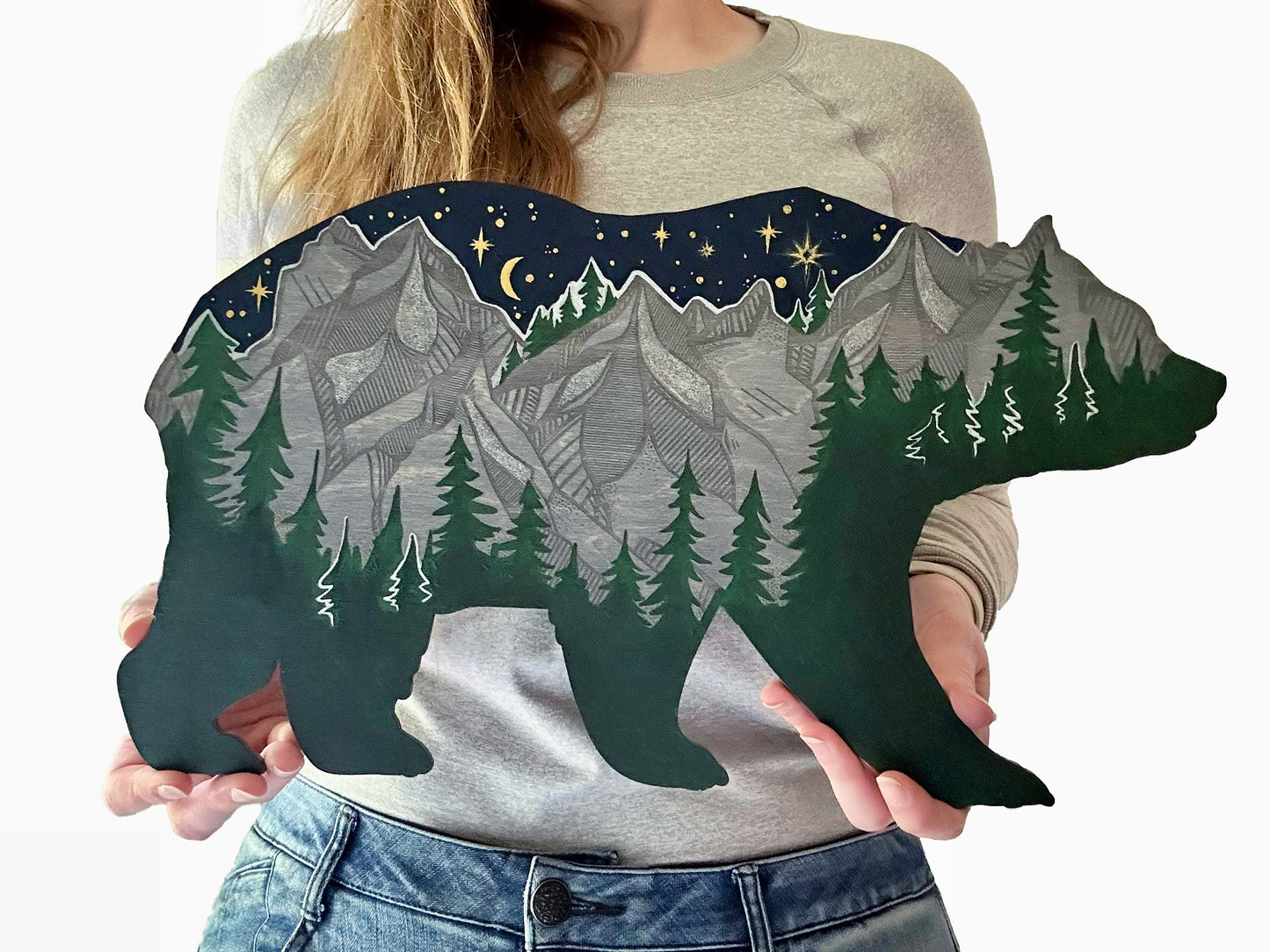 Bear Forest Painting - Faux Theory Design