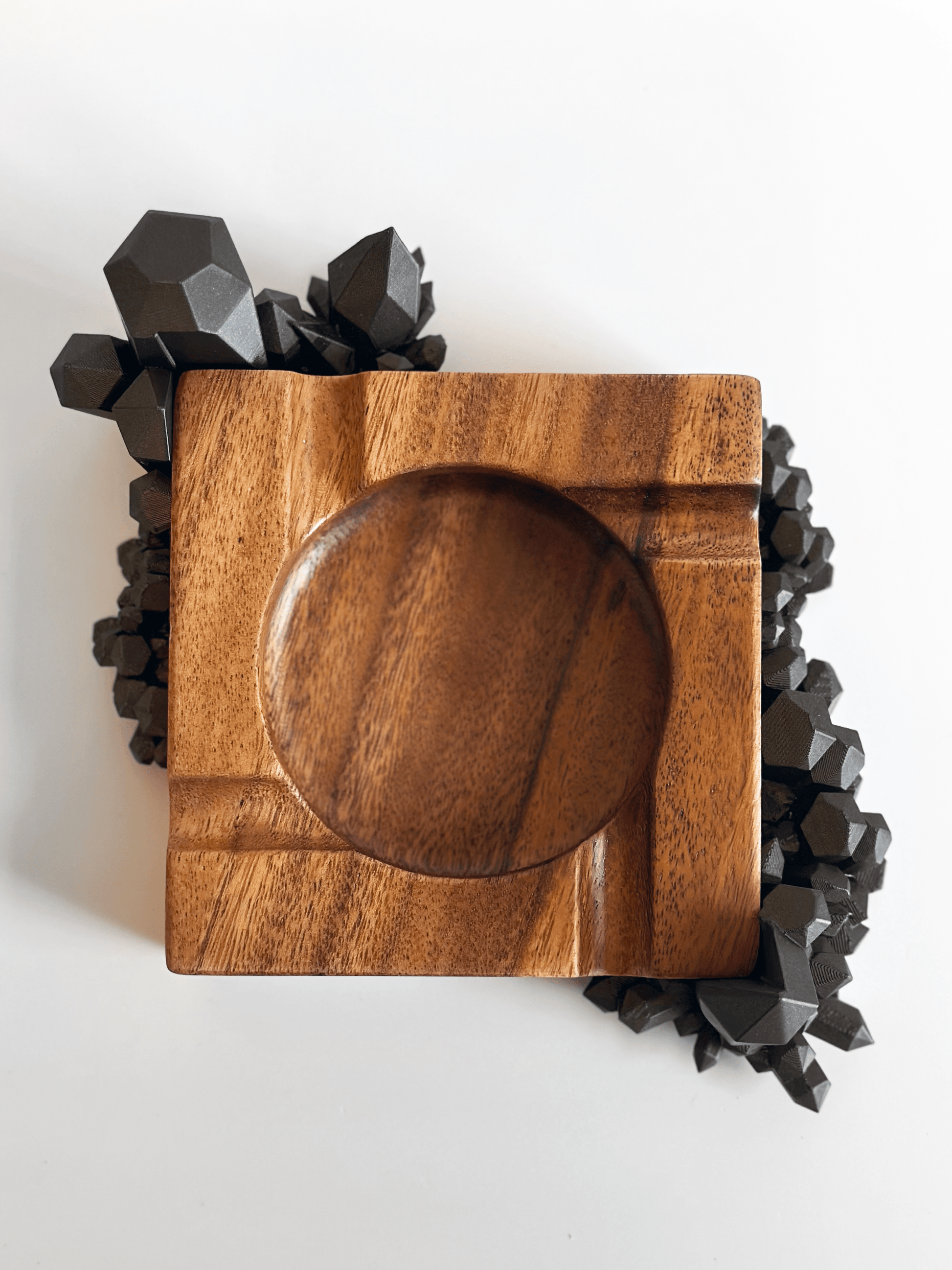 Crystal Cluster Ashtray/Valet Tray - Faux Theory Design