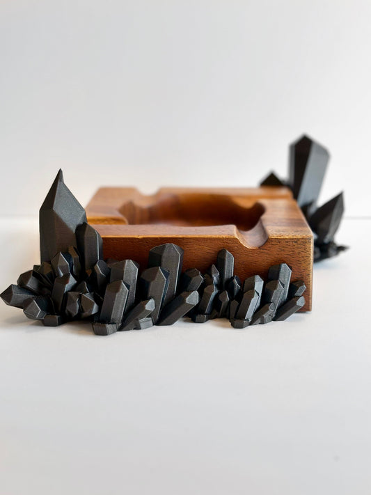 Crystal Cluster Ashtray/Valet Tray - Faux Theory Design
