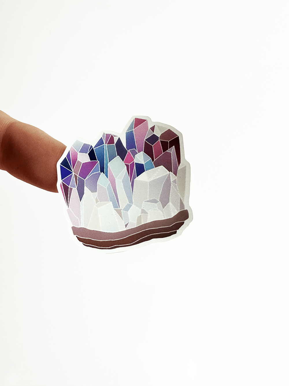 Crystals 4"x7" Sticker Sheet - Faux Theory Design