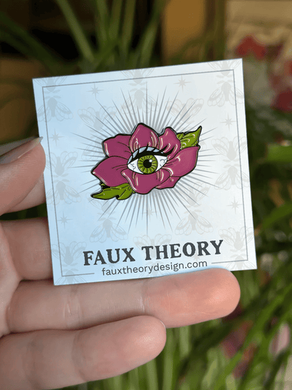 Eye - Bloom Enamel Pin - Faux Theory Design