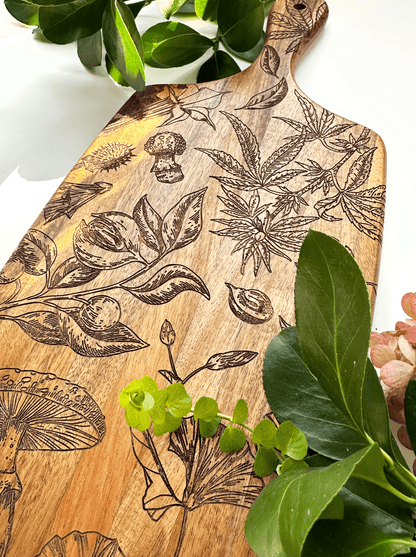 Hallucinogenic Plants Charcuterie Board - Faux Theory Design