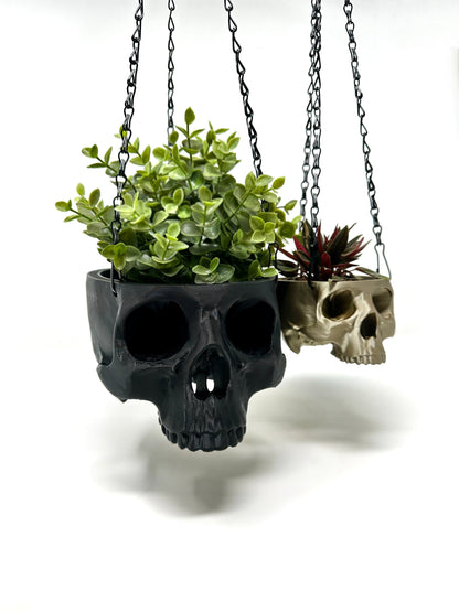 Hanging Skull Planter - Faux Theory Design