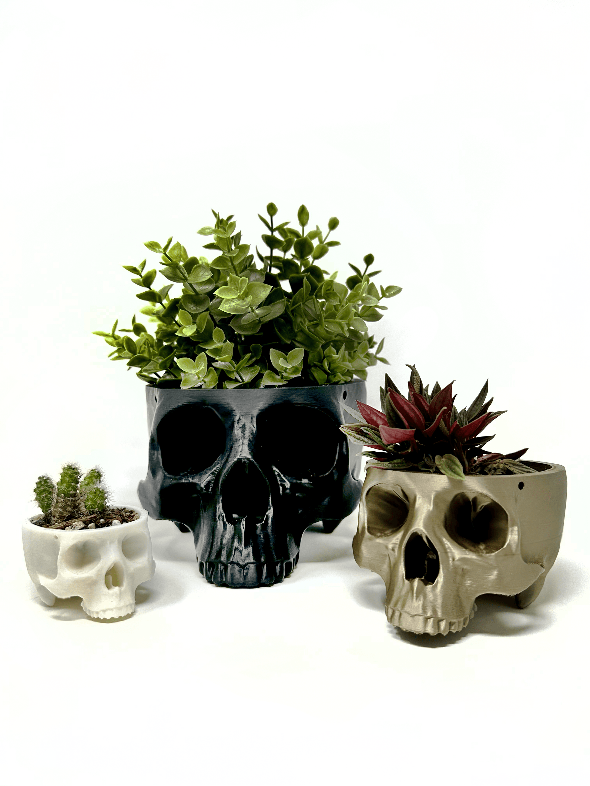 Hanging Skull Planter - Faux Theory Design