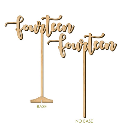 LARGE Table Numbers: Laser Cut Wood Wedding Decor