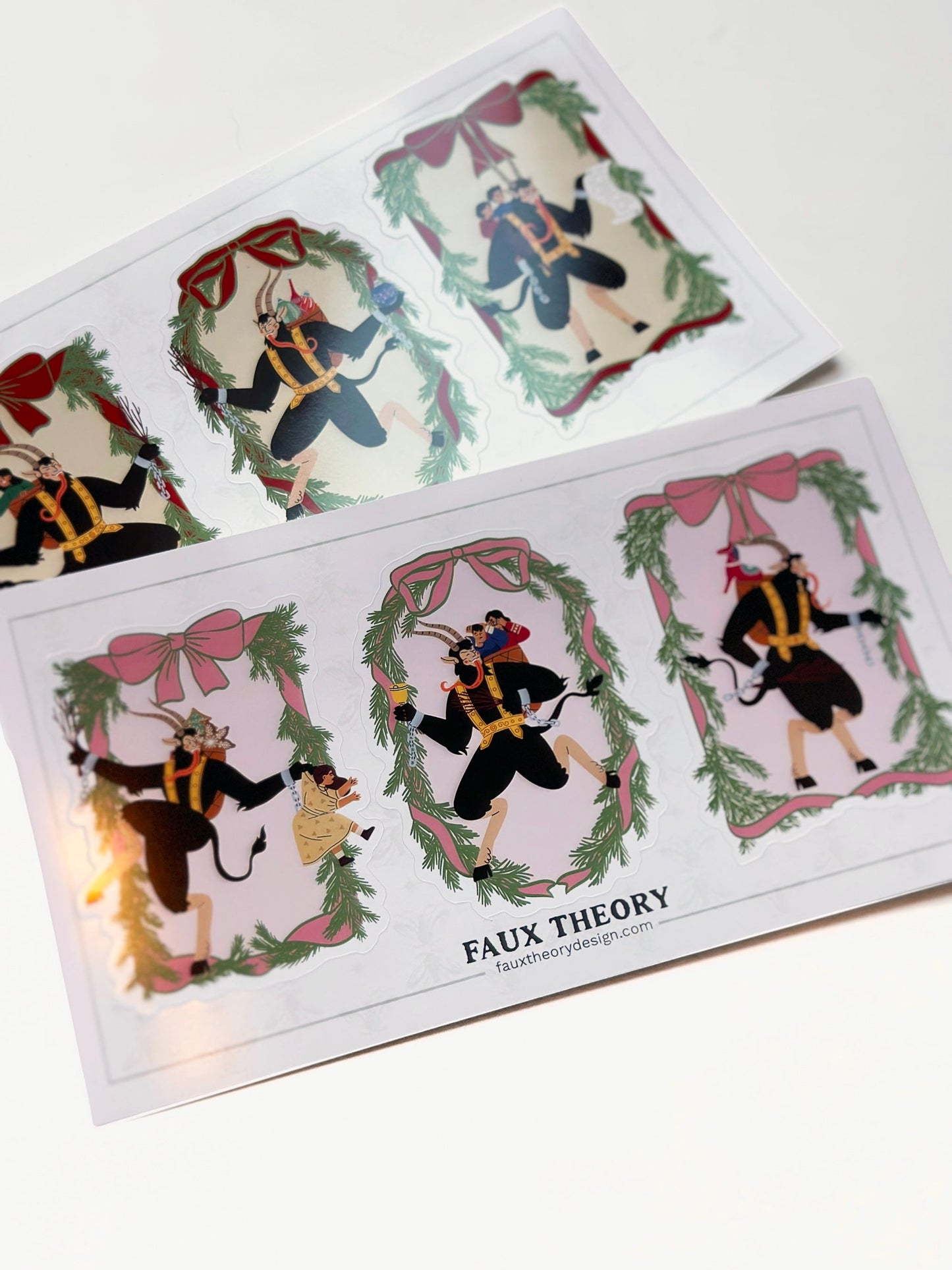 Krampus 4"x7" Sticker Sheet - Faux Theory Design