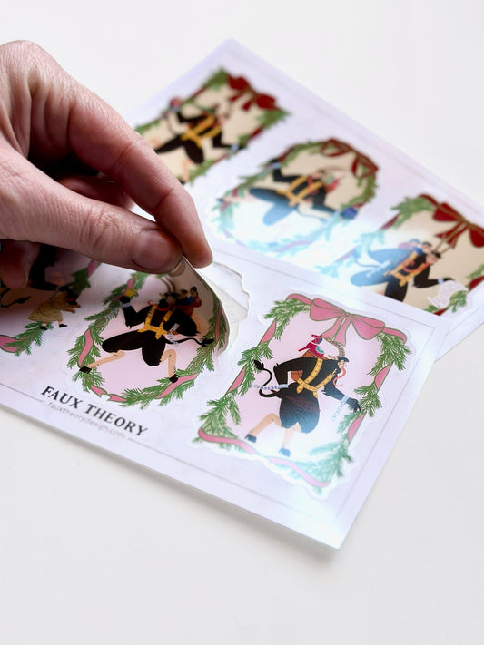 Krampus 4"x7" Sticker Sheet - Faux Theory Design