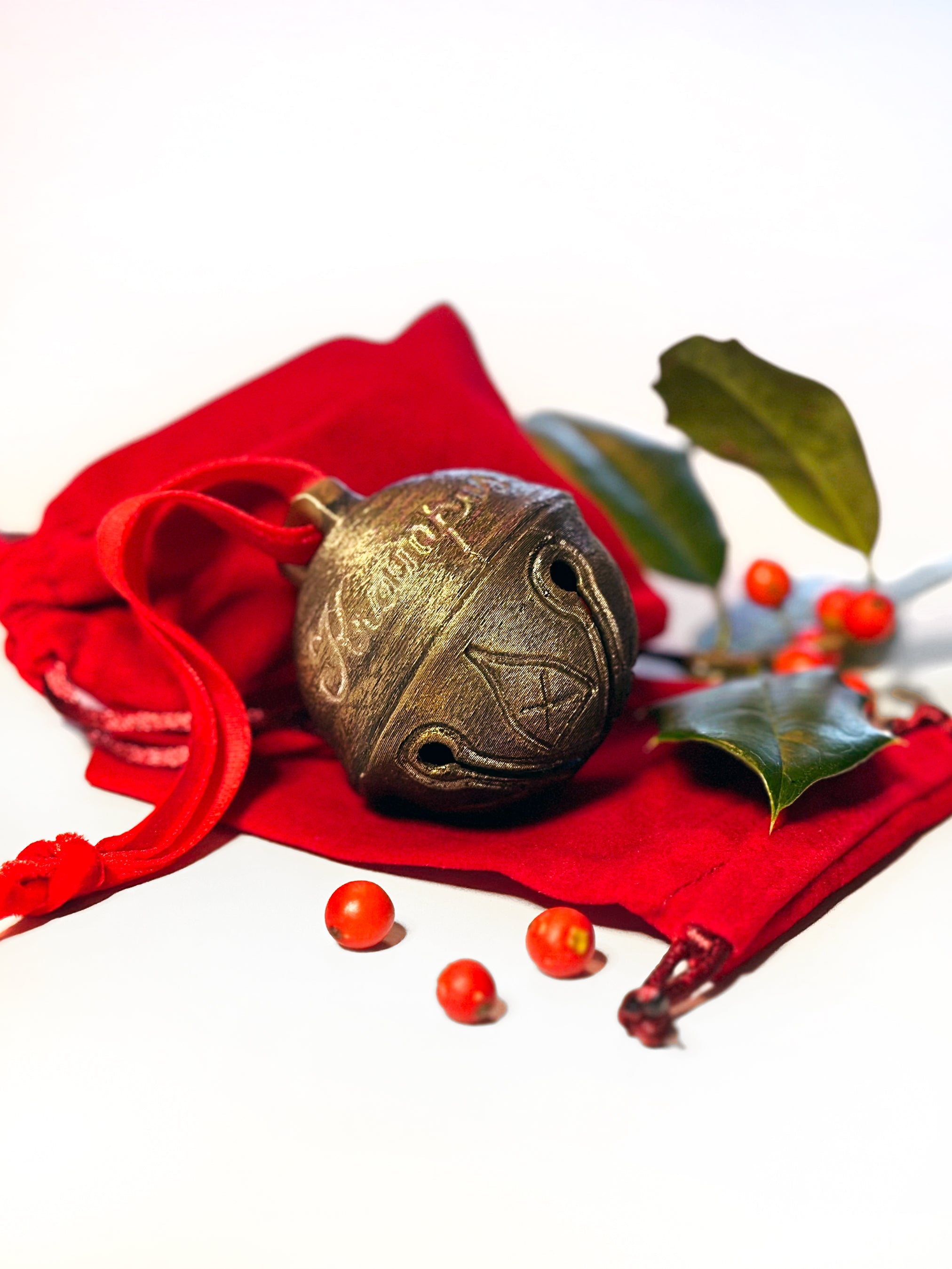 Krampus Bell Ornament: 3D Printed Christmas/Yule Decor – Faux