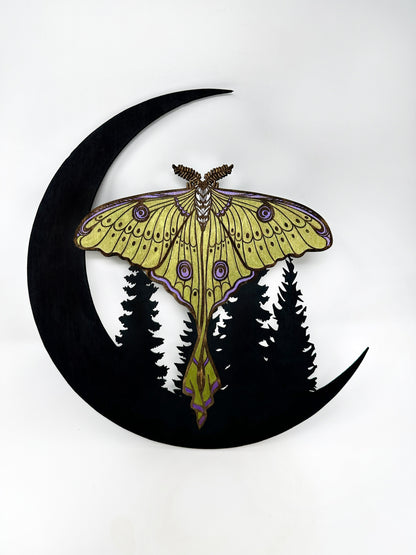 Luna Moth Wall Hanging - Faux Theory Design