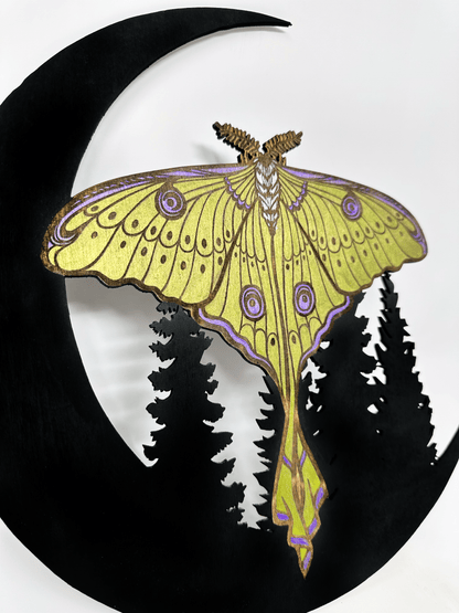 Luna Moth Wall Hanging - Faux Theory Design