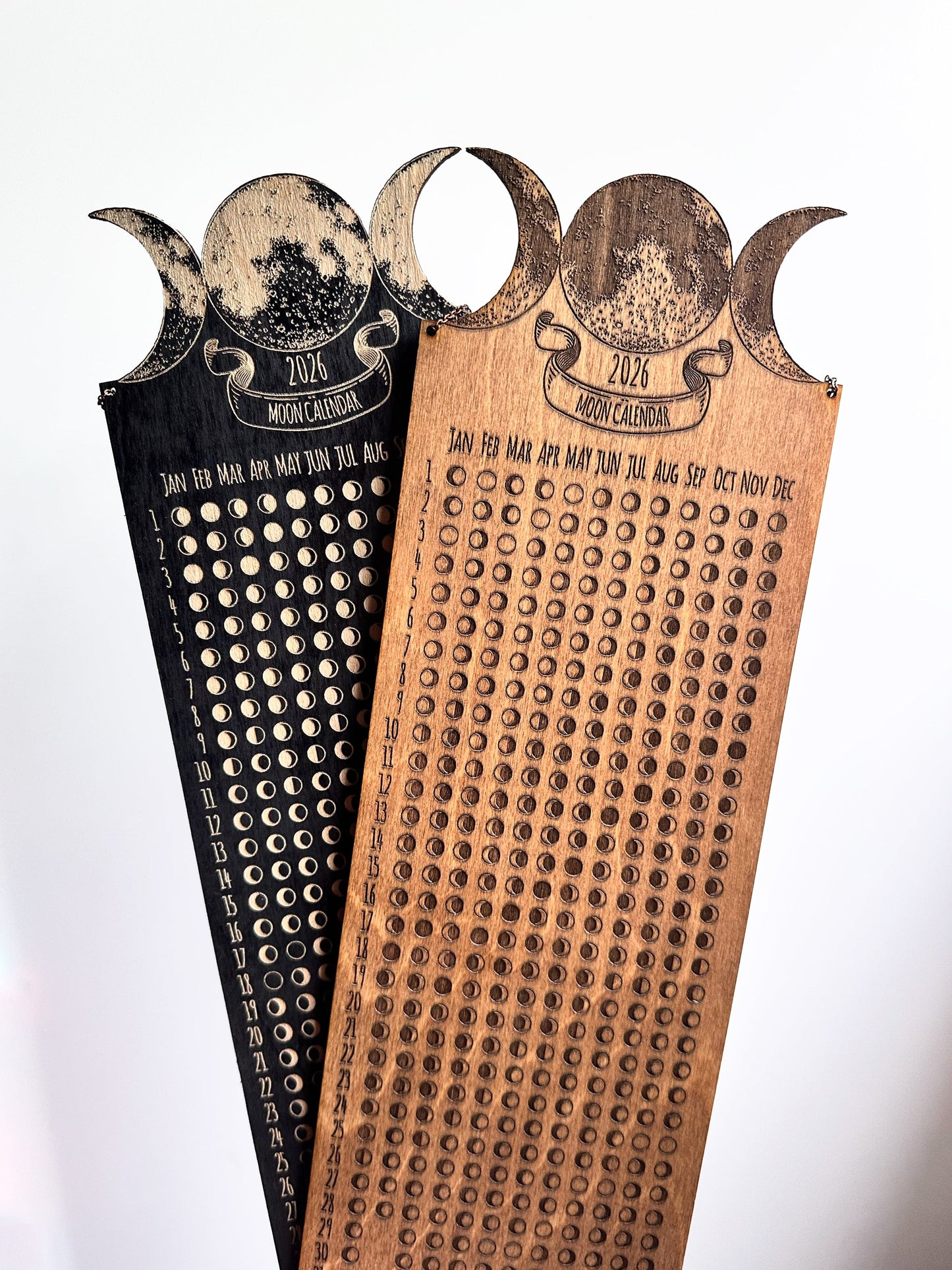 Lunar Moon Calendar, Phases of the Moon - Faux Theory Design