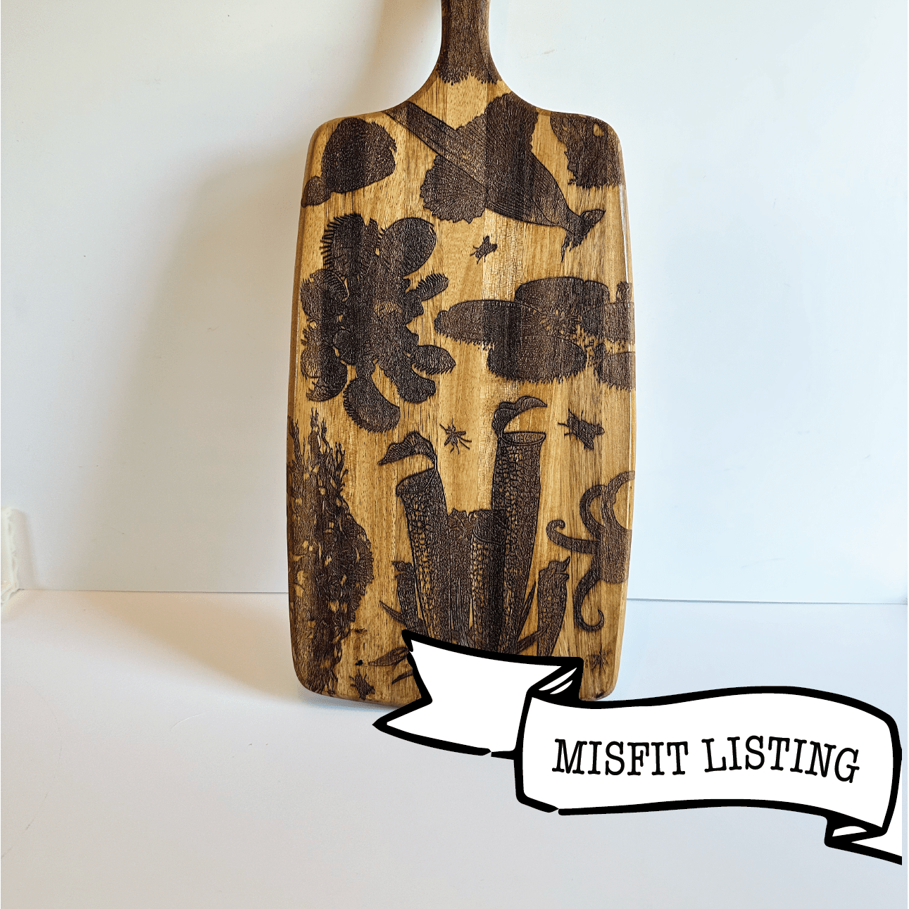 MISFIT LISTING - Carnivorous Plants Charcuterie Board - Faux Theory Design