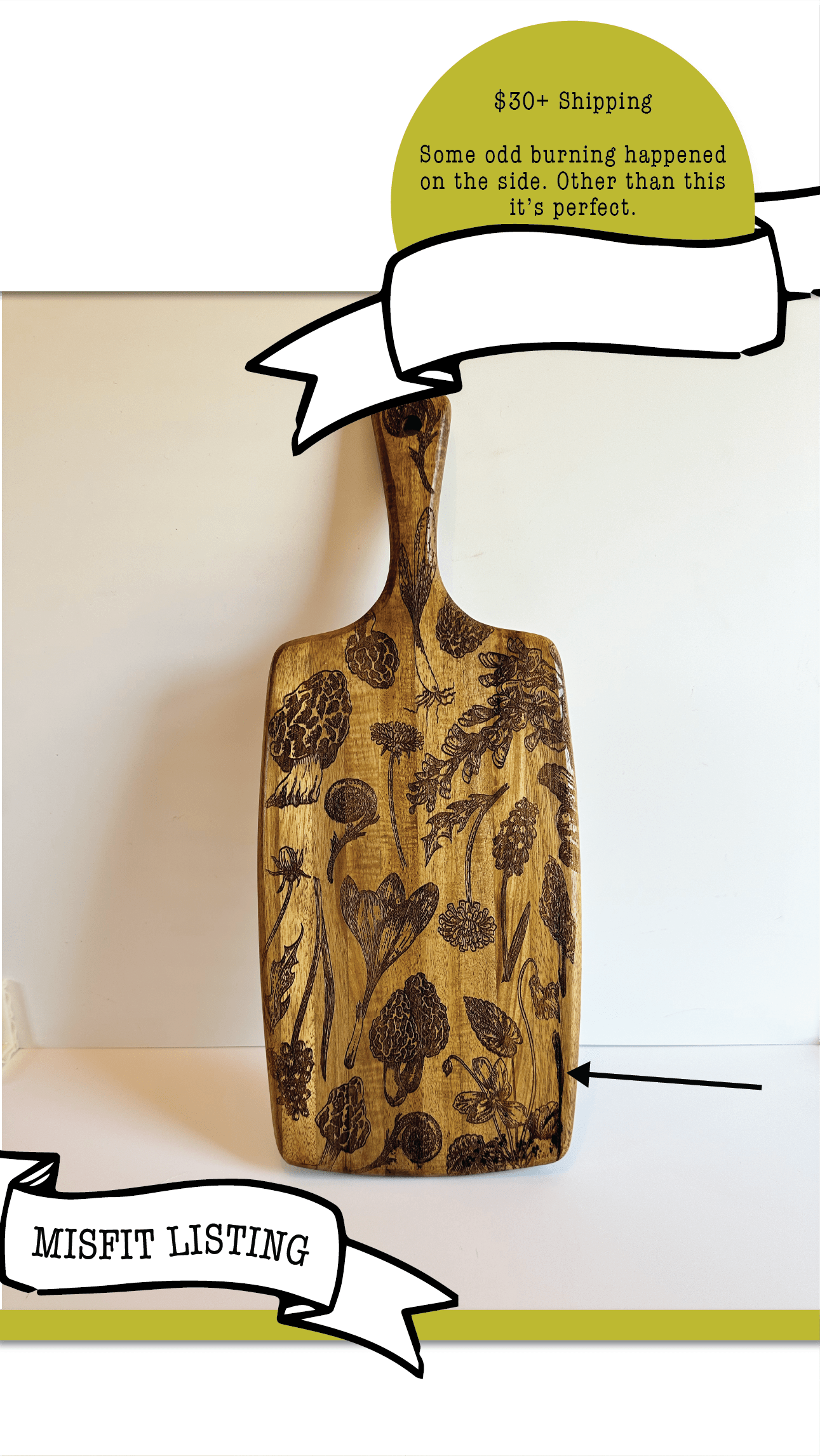 MISFIT LISTING - Forage Charcuterie Board - Faux Theory Design