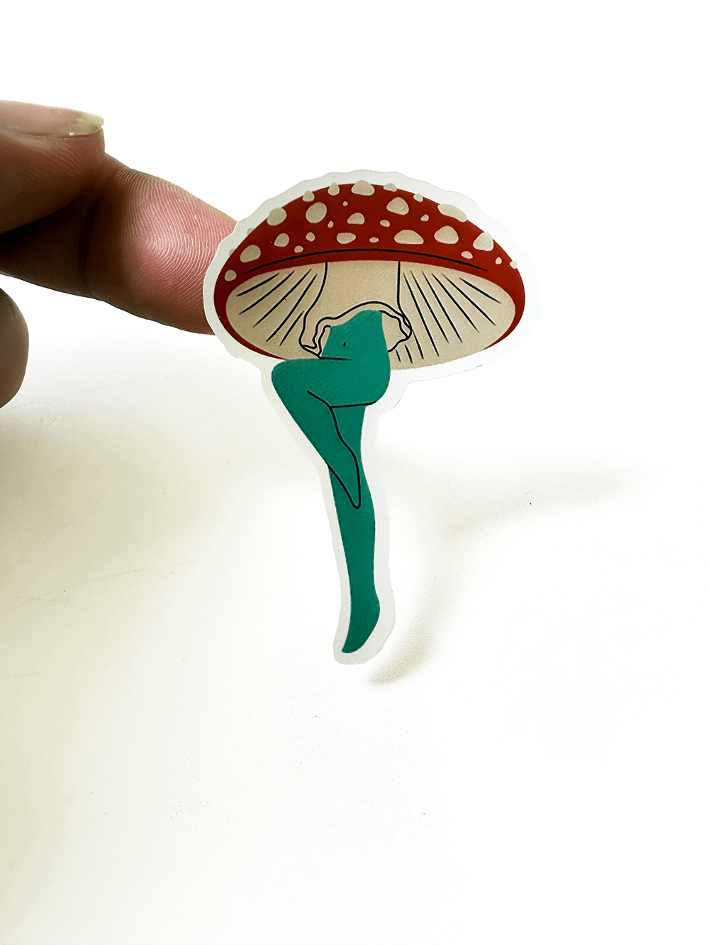 Mushroom Ladies 4"x7" Sticker Sheet - Faux Theory Design