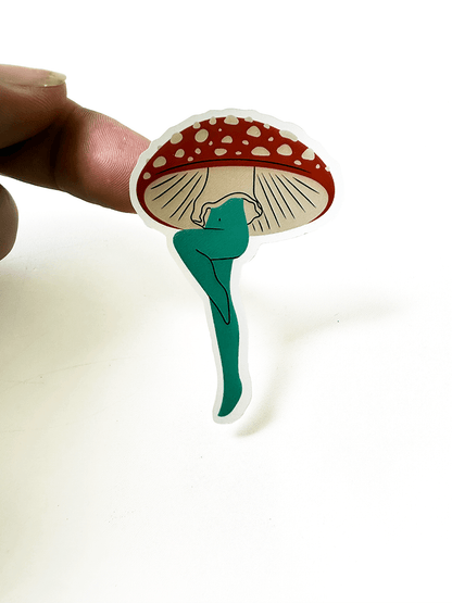 Mushroom Ladies 4"x7" Sticker Sheet - Faux Theory Design