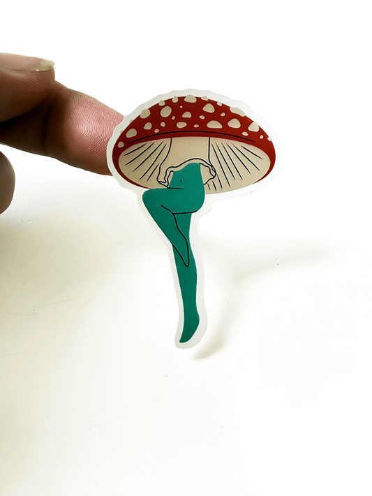 Mushroom Ladies 4"x7" Sticker Sheet - Faux Theory Design