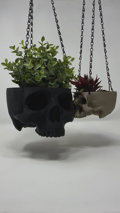 Hanging Skull Planter