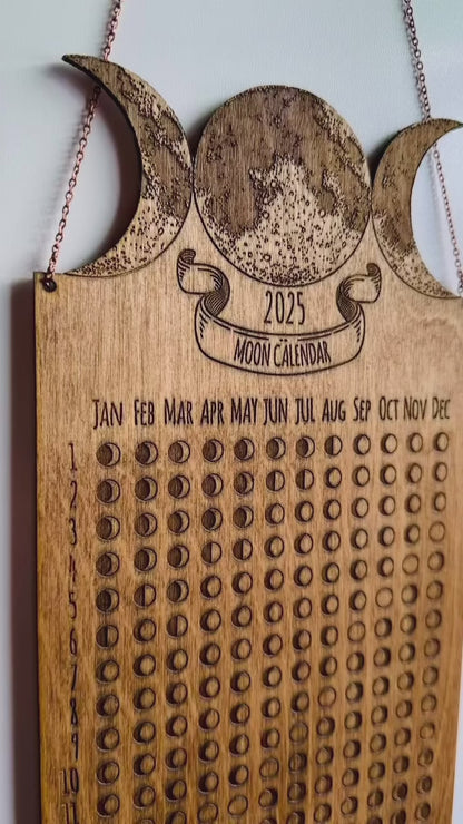 Lunar Moon Calendar, Phases of the Moon