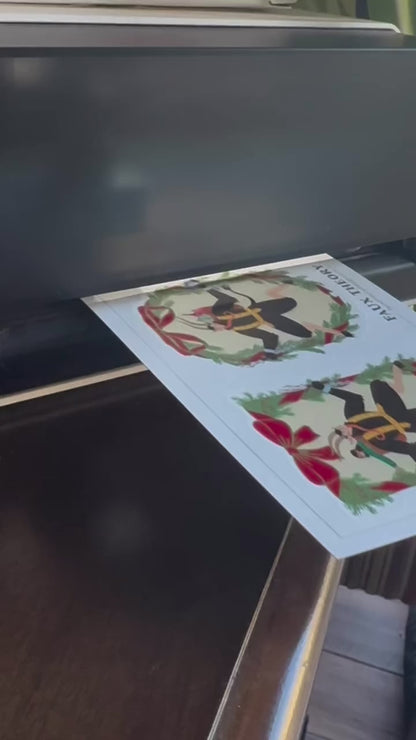 Whimsical Krampus 4"x7" Sticker Sheet