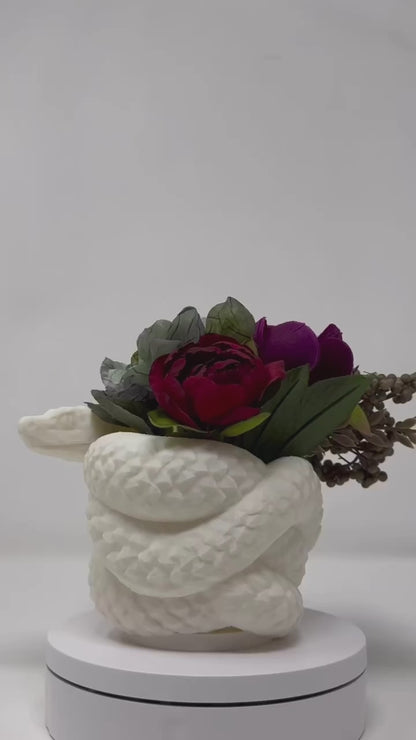 3D Printed Snake Vase/Succulent Pot
