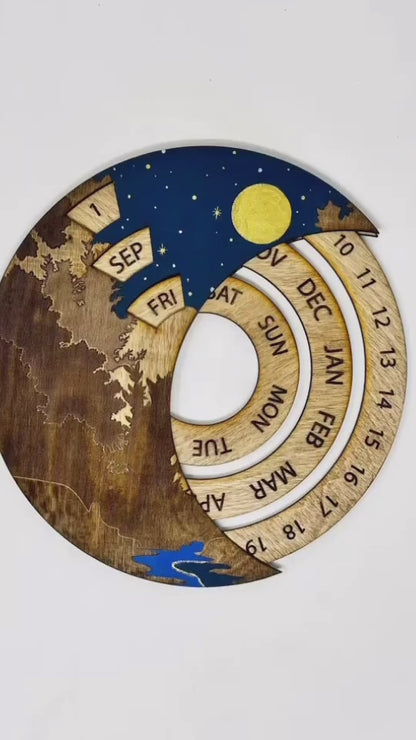 Perpetual Calendar River Painting