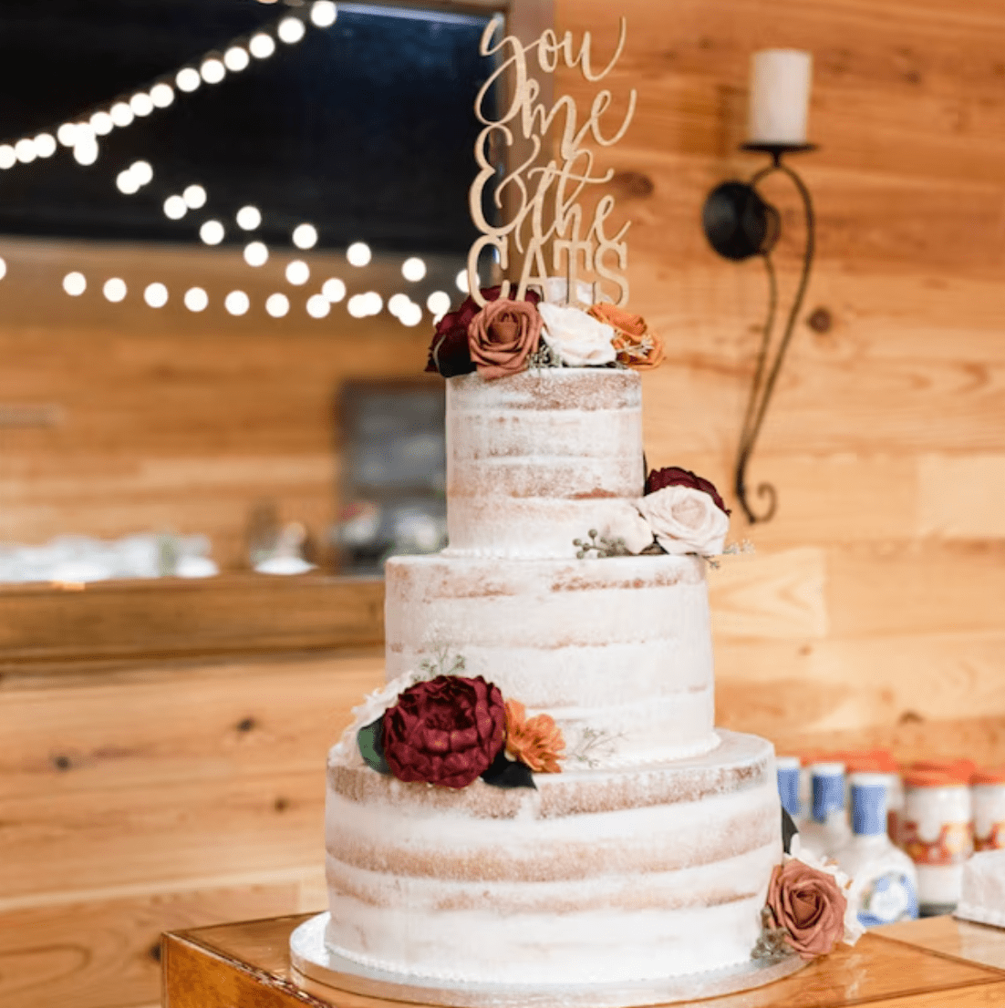 You Me and the Cat Cake Topper - Faux Theory Design