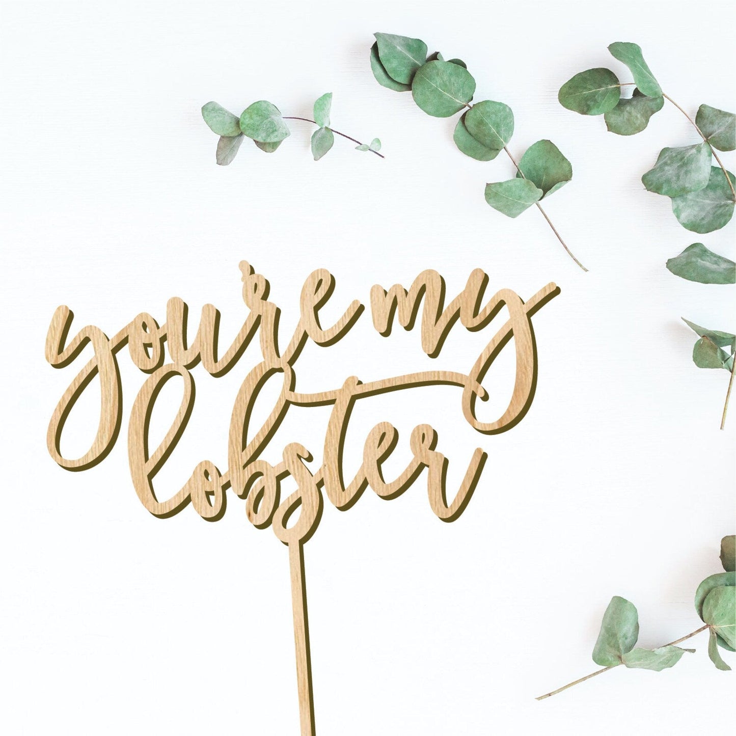 You're His Lobster Cake Topper - Faux Theory Design