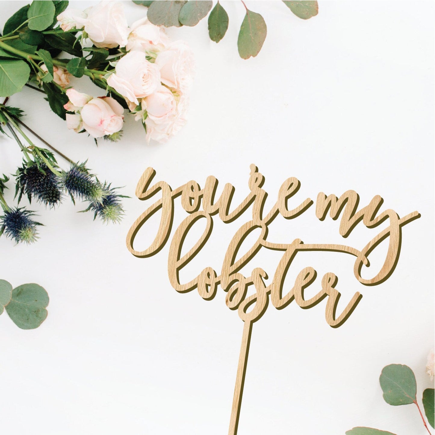 You're His Lobster Cake Topper - Faux Theory Design