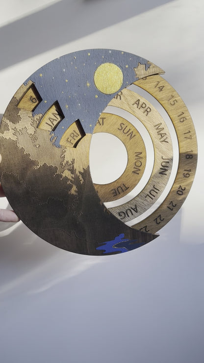 Perpetual Calendar River Painting