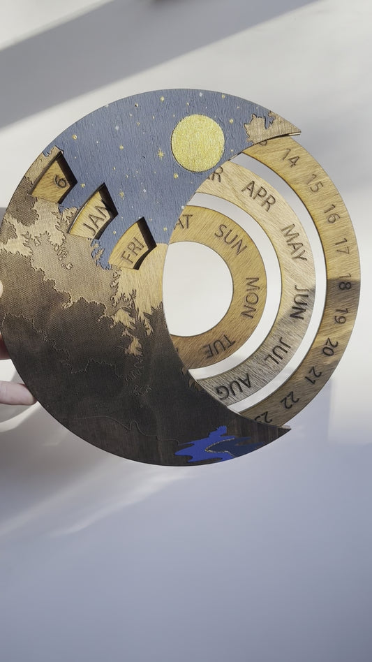 Perpetual Calendar River Painting