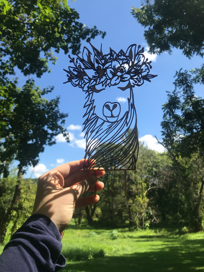 Floral Llama Cake Topper