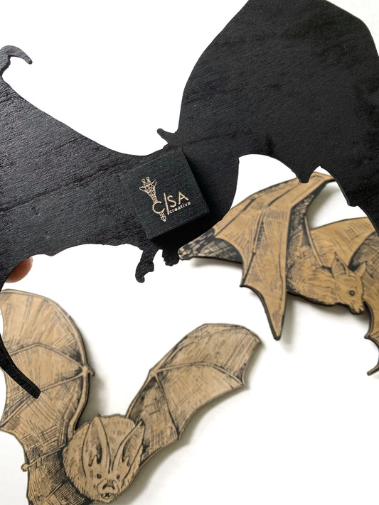 Bat Trio Wall Hanging - Faux Theory Design
